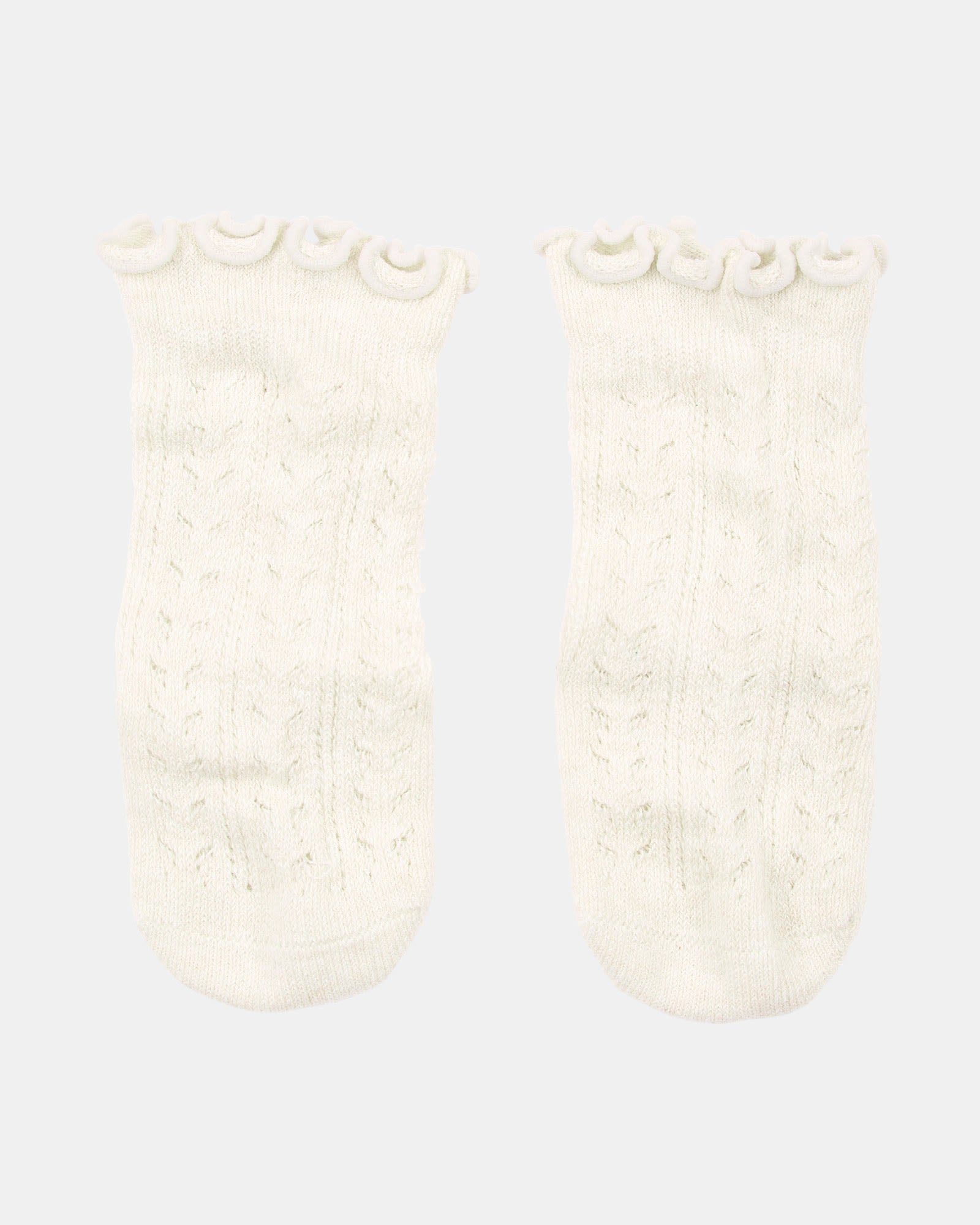 Baby Knee High Socks | Cream Solid | Organic Cotton | Toshi