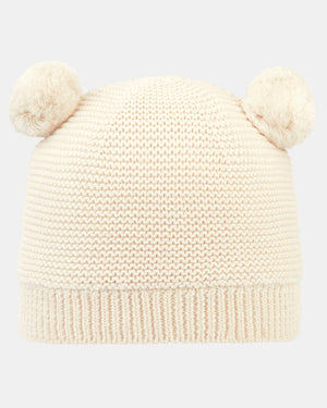 Organic Beanie Snowy Feather