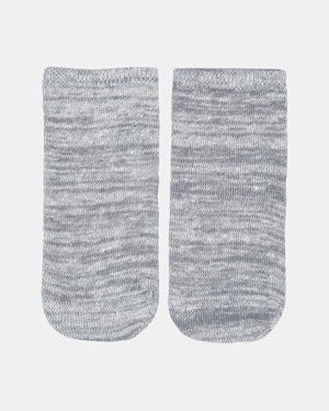 Organic Socks Ankle Marle Pebble