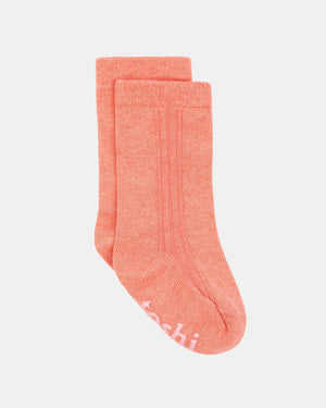 Organic Socks Knee Dreamtime Coral