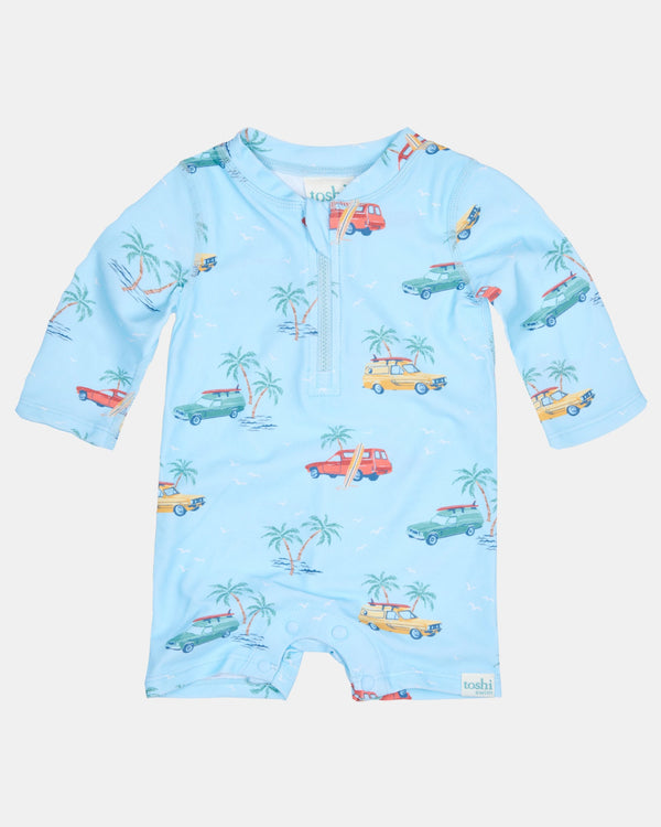 Swim Onesie L/S Splash Swell Seekers Sky